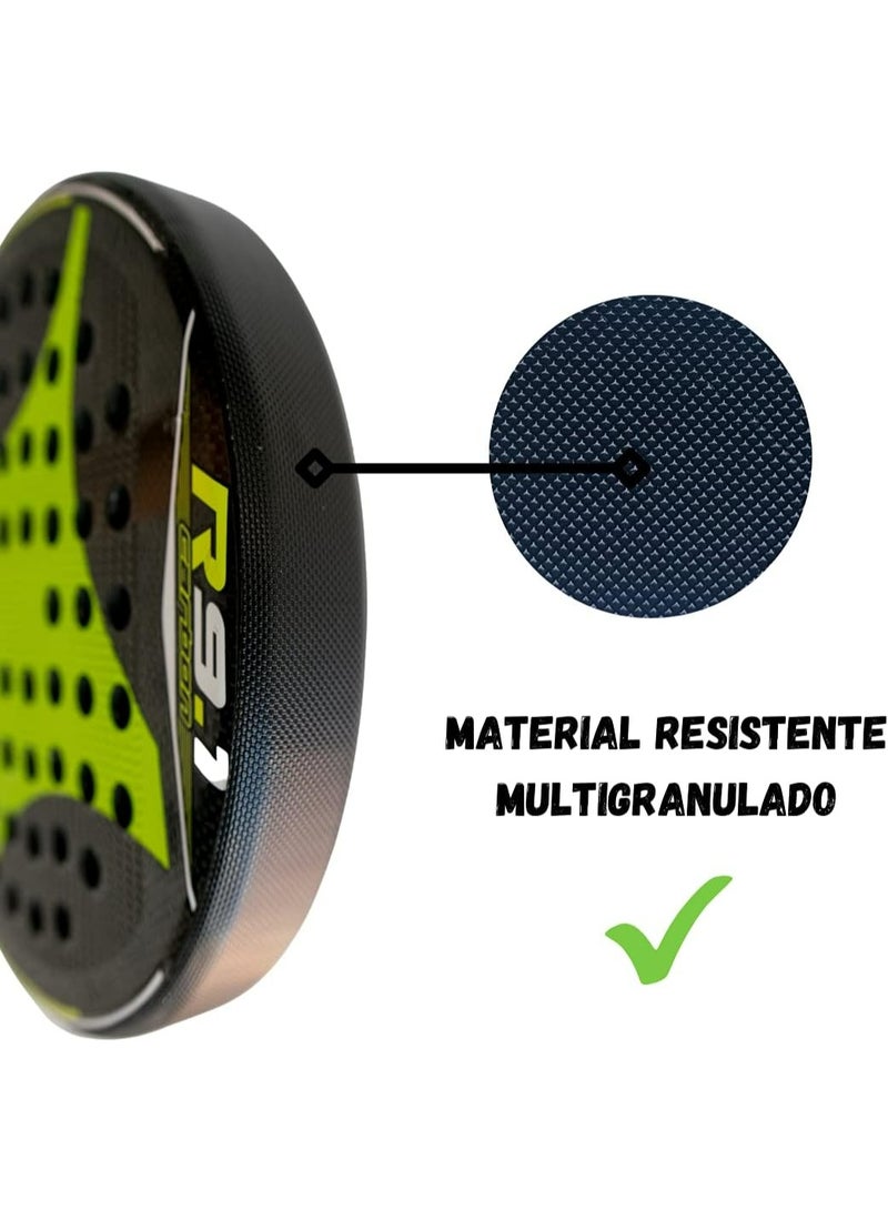 Black Padel Racket Protector, Black Durable Shield with Micro Grid, 370x34mm, Lightweight Edge Protection for Performance - Image 3
